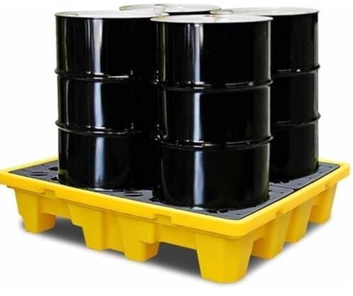 FXLUHAY Stapelbare, modulare Auffangwannen mit Abfluss – Anti-Auslauf-Lösung for Farbeimer, Öl und den industriellen Einsatz, perfekt for effektive sichere Verschüttung(66x36x12cm)