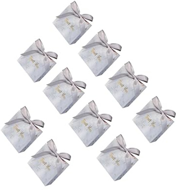 QUXVUIS Kraftkartons mit Kordel – Elegante Verpackung für Gastgeschenke , Weiß