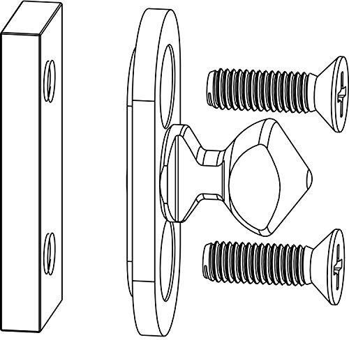 MACO HS Verriegelungsbolzen Standard, komplett für Schema C/L, silber (103261)