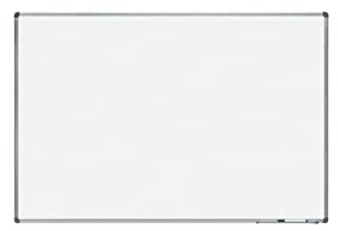 Tableau magnétique laqué avec profil en aluminium Blanc 100 x 150 cm