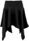 GURU SHOP Pixi Zipfelrock, Elfenrock/Top - Schwarz/Pixi, Damen, Baumwolle, Size:S/M