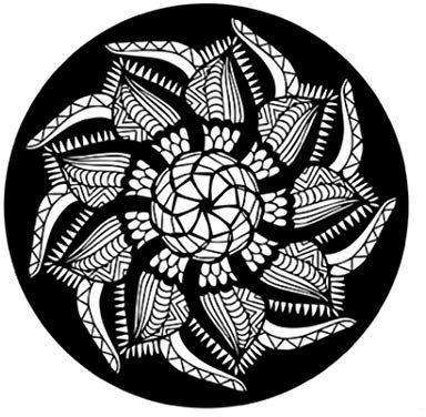 CYBERNOVA 1000 Pcs Round Jigsaw Puzzles Black and White Flower Intellectual Game for Adults