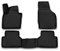 Element Passgenaue Premium 3D Gummimatten Fussmatten passend für Audi Q3, Mk1 restyling, 2014-2018,4 TLG, Schwarz
