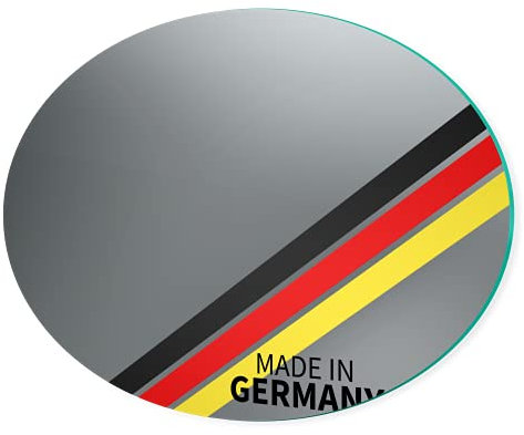 Spiegel ID Cristal: KRISTALLSPIEGEL oval 230x70 cm (Breite x Höhe) - nach Wunsch anpassen - Made in Germany - ovaler Spiegel Flurspiegel Wandspiegel