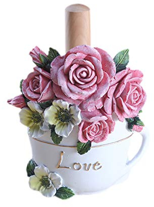 Küchen-Papierhandtuchhalter, Kunstharz, für Küche, Café, Western, Restaurant, Kuchenladen, Dessertladen Rosa