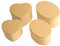 Pracht Creatives Hobby 7648-02541 Pappschachteln aus Kraftkarton im Set, 4 Geschenkboxen, 2 x Herz und 2 x Oval, mit Deckel zum Verzieren, Aufbewahren und Verschenken