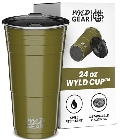 Wyld Gear Isolierbecher aus Edelstahl, 680 ml, Grün