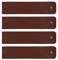SHURROW Leder Serviettenringe 4er Set Handgemachter Rustikaler Serviettenhalter für Tischdeko Home Serviettenring braun