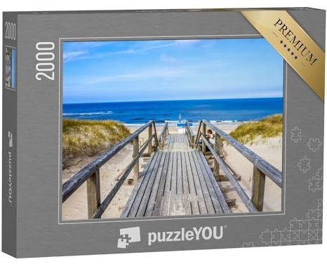 puzzleYOU: Puzzle 2000 Teile „Der Weg zum Strand von Westerland, Sylt“ – aus der Puzzle-Kollektion Deutschland