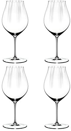 RIEDEL Performance Pinot Noir Weinglas, 4er Set, klares Kristallglas, premium maschinell gefertigt