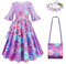 Foierp Encanto Mirabel Kostüm für Mädchen - Isabela Pepa Luisa Cosplay Kleid Kinder Verkleidung für Halloween Party Geburtstag Karneval Princess Kleider Größe 2-10 Jahre