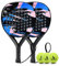 IANONI Paddel-Tennisschläger, Kohlefaser-Oberfläche mit EVA-Memory-Flex-Schaumstoffkern, Padel-Tennisschläger, Beach Tennis Schläger (blau-2)