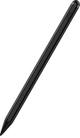 Stylus Pen 2X Fast Charge Active Pencil Compatible with 2018-2024 Apple iPad Pro 11/12.9/M4, iPad Air 3/4/5/M2, iPad 6-10, iPad Mini 5/6 Gen-Black