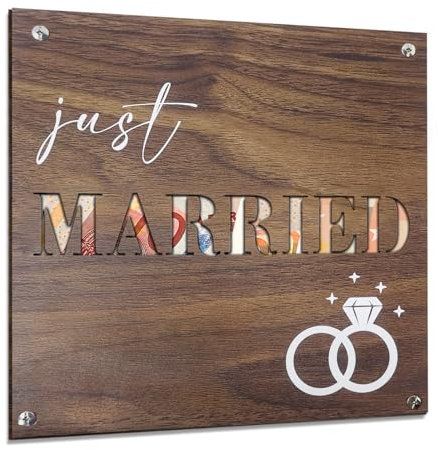 Geldgeschenk Hochzeit Holz I Just Married Hochzeitsgeschenk I Geldgeschenke I Hochzeitsgeschenke für Brautpaar Geld I Geldgeschenke Verpackung I Hochzeitskarte I Ausgefallene Hochzeitsgeschenke