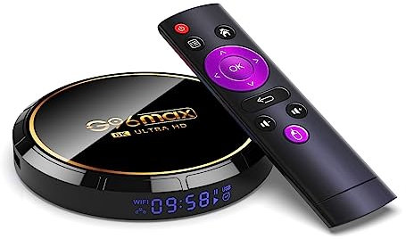 CHROX Android TV Box 13.0, G96 8K Android Box 2023 4GB 64GB, RK3528 Quad-Core 2.4Ghz/5.8Ghz Dual WiFi 6 Ethernet WPA3 Bluetooth 5.0 HDR 10 H.265 3D, 4K 8K TV Box,4gb+32gb