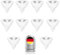 MR16 LED Leuchtmittel GU5.3 12V LED Strahler Birne Tageslicht Weiß 2700K Leuchtmittel 50W Halogenlampe Entspricht 500 Lumen Nicht dimmbar Strahler 10 Stück (Warmweiß)