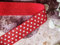5m Elastisches Schrägband Mit Punkte 16mm breit - Rot OEKO-TEX Made in Holland