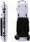 WUQIMUSC Custodia per violino 4/4 Full size ad alta resistenza in fibra di carbonio guscio rigido manici durevoli stoccaggio interno con cinghie zaino borsa spartiti (bianco, chiusura con fibbia)