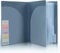 SKYDUE Dokumentenmappe A4, Fächermappe A4 Mit 5 Pockets & 2 Fächern Für Präsentations, Din A4 Mappe, Mappen Ordnersystem Und 2 Gummizüge, Ordnungsmappe A4 (Blau)