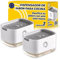 The Inventions Emporium Dispensador Jabón Cocina Jabonera y Dosificador Jabon Cocina, Accesorios Fregadero (Blanco, 2 Piezas)