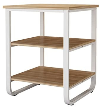 Support D'imprimante de Stockage de Bureau Support d'imprimante sur pied à 3 niveaux, luminaire en métal, support de Scanner de Fax de bureau, étagère de rangement for fournitures de bureau Tableau de