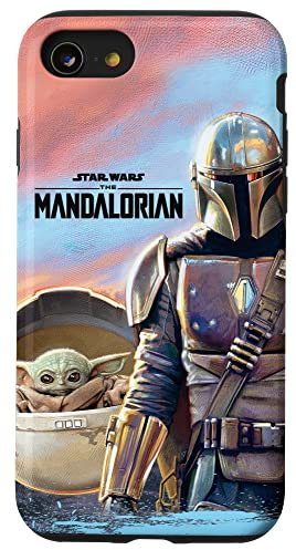 Hülle für iPhone SE (2020) / 7 / 8 Star Wars Das Kindergemälde „Der Mandalorianer“