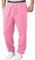 DHYUEN Schnittschutzhose Herren Baggy Softshellhose Herren Skihose Herren Mit Reißverschlusstaschen Performance Pants Herren Kariert Stoffhose Stretch Arbeitshose Arbeitshose Kurz Herren（2-Pink,XXL）