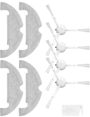 Compatible for Xiaomi Robot Vacuum X10, piezas de aspiradora, repuesto de cepillo lateral principal, filtro Hepa, paño de fregona, bolsa for el polvo, cubierta del cepillo principal ( Color : Set s )