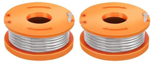 iwiio Strimmer Line For Mac Allister - 2Pcs Strimmer Wire, Strimmer Spool Compatible with Qualcast | Worx | Spear & Jackson, 1.65mm/20FT Grass Trimmer Autofeed Line
