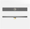 JSDQQG Rostfreier Stahl Duschrinne Gitter Deckel,Rechteck Bodenablauf Flach,Siphon Linearer Duschablauf Mit Haarsieb,Center Drainage,6.8 * 60cm