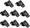 8pcs Suction Cup Clips, Shower Curtain Hooks Splash Guard Round Suction Cups with Clips to Prevent Water Splashing Out Windproof Suction Wall Clamp for Fridge Shower Room Camping Car (Black)