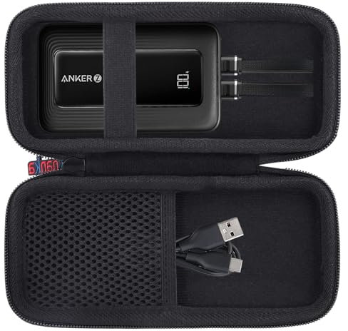 Khanka Hard Carrying Case Compatible with Anker Zolo Power Bank 20,000mAh 30W, Protective Case for Power Bank, Case Only