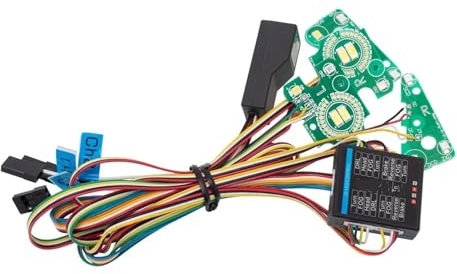 MGHGFYTAS RC Crawler Lichtleiste Kompatibel Mit Für traxxas TRX4 Für Defender TRX-4 1/10 RC Crawler Auto Blinker Bremslichter Lichtsystem Vorne Und Hinten Lampengruppe