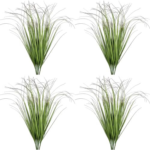 Künstliche Pflanzen, künstliches Weizengras, hohe Sträucher, künstliche grüne Kunststoffblätter, Pflanze, Innenbereich, grüne Dekoration, Zuhause, Garten, Weihnachten, Party, Tischdekoration, Hotel,