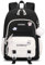 Tanou Cartable Fille Primaire, 20 Litres Sac a Dos College Fille Cartable Kawaii avec Pendentif, Léger Sac Ecole Fille Primaire en Nylon pour Enfants de 7 à 14 ans, Noir