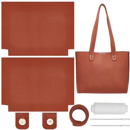 WADORN Sets Zum Herstellen von Schulterhandtaschen Für Damen DIY PU Leder Handtaschen Handgefertigte Sets Tragetasche Nähzubehör Für Weihnachten Muttertag Geburtstag DIY Geldbörse Herstellung