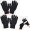 VARKAGE 4 Stück Hitzeschutz Handschuh Lockenstab, Hitzebeständige Handschuhe, Hitzehandschuh Lockenstab für Hitze Glätteisen Handschuhe Haarwerkzeuge