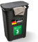 Novaliv 3 Stück Rattan Wäschekorb mit Deckel 60L Schwarz, Wäschebox Set Wäscheeimer Wäschebehälter modern für Bad Wäsche Schmutzwäsche, Wäschekörbe Schmutzwäschebehälter Sammler Korb