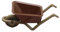 Small Wheelbarrow Toy - Dollhousee Miniature Wheelbarrows | Microo Landscape Cart Miniature Wheelbarrow | Toy Wheelbarrow Figurines | Garden Wheelbarrow for Kids, Dollhouses Decor and Flower Pots