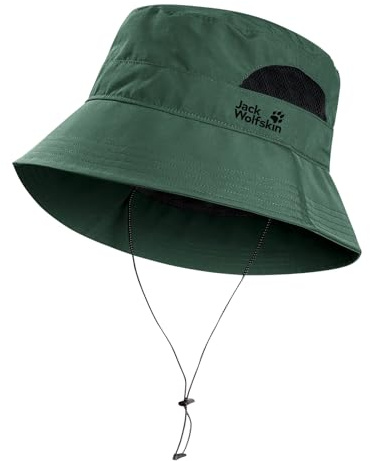 Jack Wolfskin Herren Damen Unisex Fischerhut Hut Kopfbedeckung Vent Bucket Hat, Farbe:Dunkelgrau, Größe:L_Einheitsgröße, Artikel:-6352 Phantom