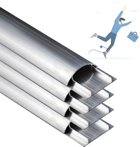 kabelkanal 1 2 4 Stück Lackierbarer Kabelkanal, Kabelkanal Aus Metall Für Werkstatt/Einkaufszentrum, Dekorativer Aus Aluminiumlegierung(4 PCS,L W H 80CM x 40MM x 10MM)
