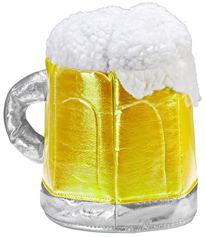 Mega_Jumble® Adult Bavarian Oktoberfest Hat Beer Tankard Jumbo Beer Mug Hat For Serious Fun Theme Party Fancy Dress Item
