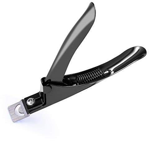 MelodySusie Nagelknipser Maniküre Tip Cutter Schneider für Kunstnägel Gelnägel Fingernägel Falsche Nägel (Schwarz)