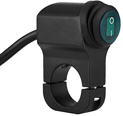 Interruptor para Motocicleta de 22 mm Compatible con Luces Principales y antiniebla Interruptor ON/Off Resistente al Agua fácil de Instalar y Duradero para manillares de Moto