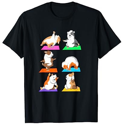 Meerschweinchen Baby Yoga Übungen Kleidung Kinder und Frauen T-Shirt