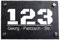 wandmotiv24 Personalisierte Hausnummer Hausnummernschild aus Naturstein Schiefer, auf Schiefertafel, mit individueller Beschriftung Hausnummer, Straße M0048
