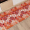 PETTI Artigiani Italiani - Küchenteppich, Läufer für die Küche, rutschfest und waschbar, 52 x 100 cm, Design Koralle, rot, 100% Made in Italy