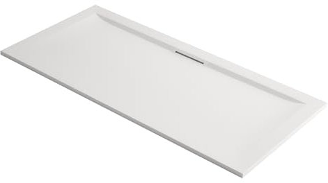 Jacob Delafon Receveur de Douche antidérapant Flight Pure Extra-Plat, sans ressaut 170 x 80, Rectangle