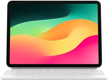 Apple Magic Keyboard: iPad Keyboard case for iPad Pro 11-inch (1st, 2nd, 3rd, 4th gen) and iPad Air (4th, 5th gen, and M2), Great Typing Experience, Built-in trackpad, US English - White