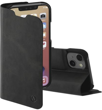 Hama Handytasche für Apple iPhone 13 „Guard Pro“ (Hülle mit Kartenfach, klappbare Kunstleder Handyhülle mit Magnetverschluss und Standfunktion) schwarz